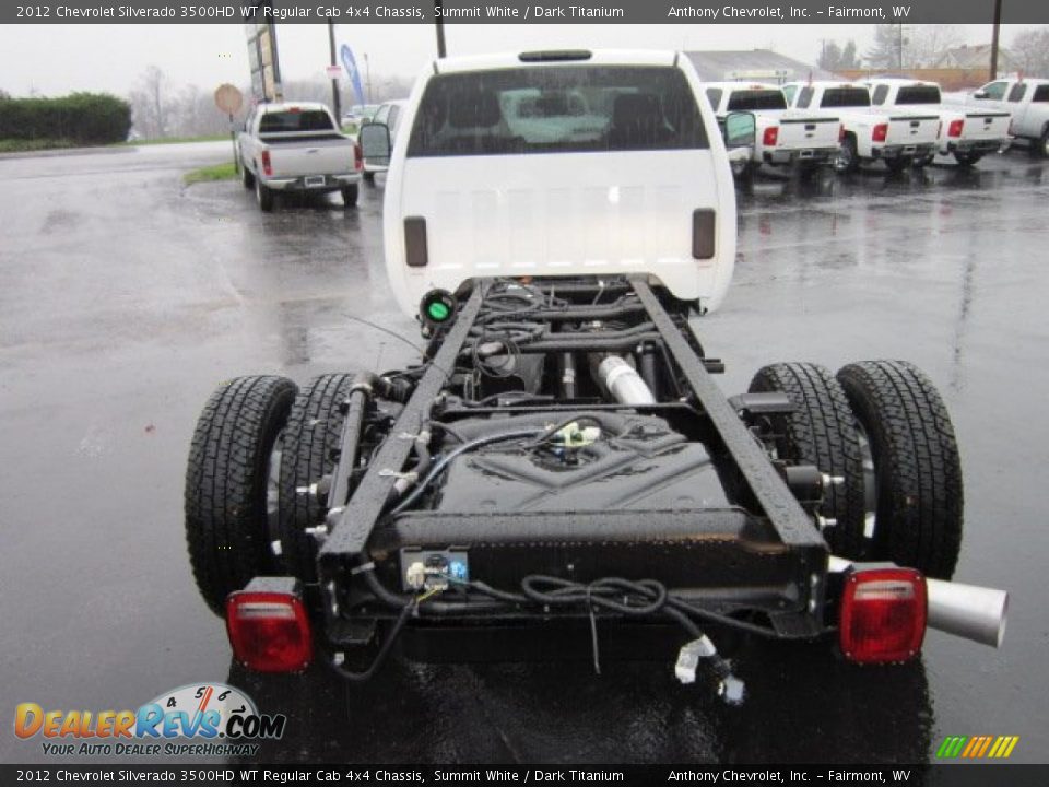 2012 Chevrolet Silverado 3500HD WT Regular Cab 4x4 Chassis Summit White / Dark Titanium Photo #6