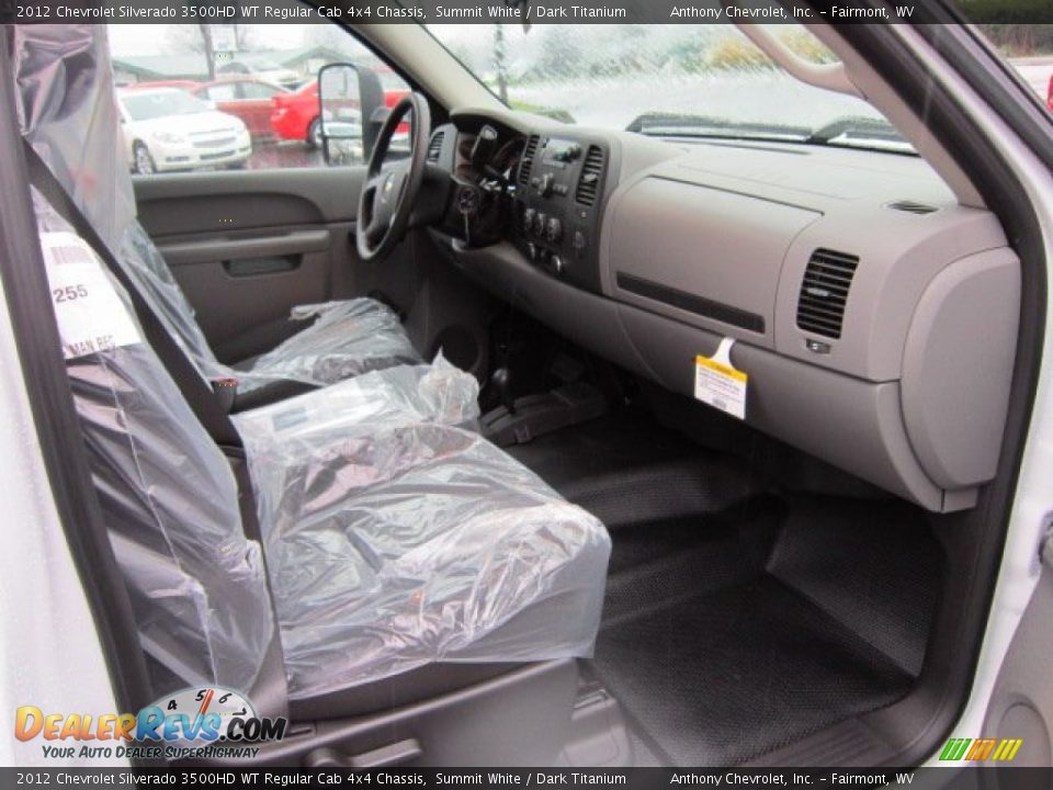 2012 Chevrolet Silverado 3500HD WT Regular Cab 4x4 Chassis Summit White / Dark Titanium Photo #10