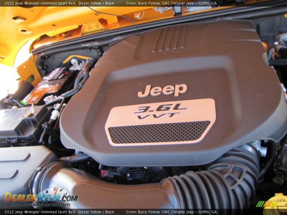 2012 Jeep Wrangler Unlimited Sport 4x4 3.6 Liter DOHC 24-Valve VVT Pentastar V6 Engine Photo #9