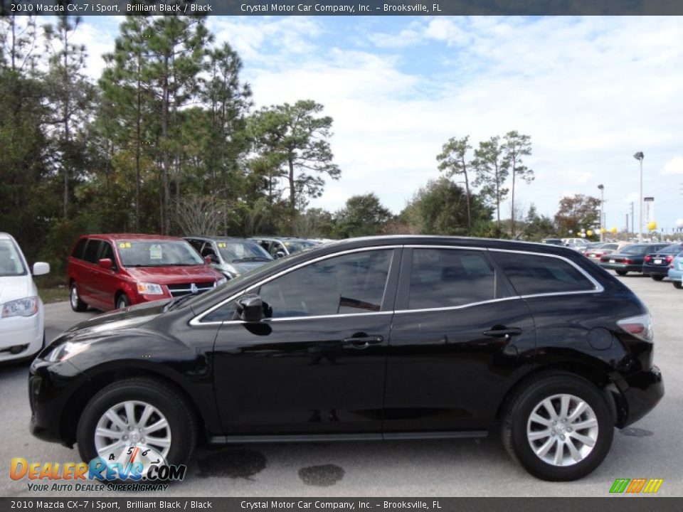 2010 Mazda CX-7 i Sport Brilliant Black / Black Photo #2