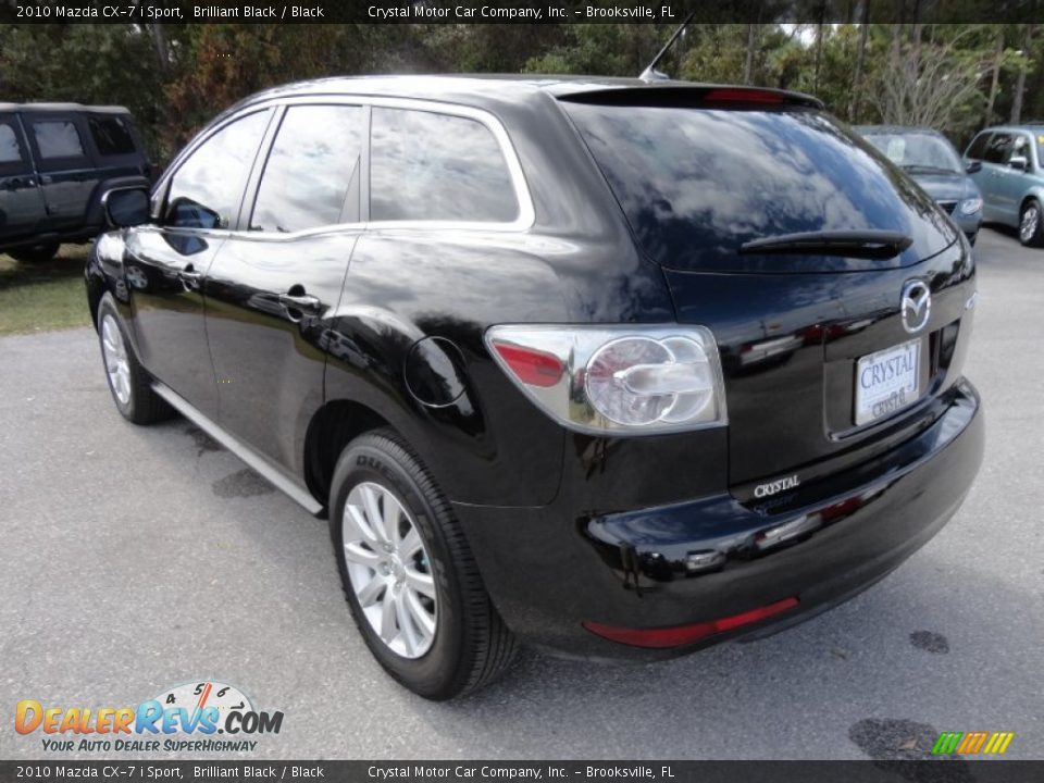 2010 Mazda CX-7 i Sport Brilliant Black / Black Photo #3