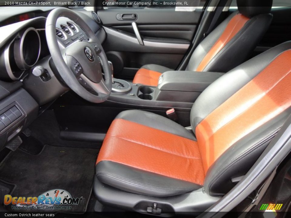 Custom Ostrich leather seats 2010 Mazda CX7