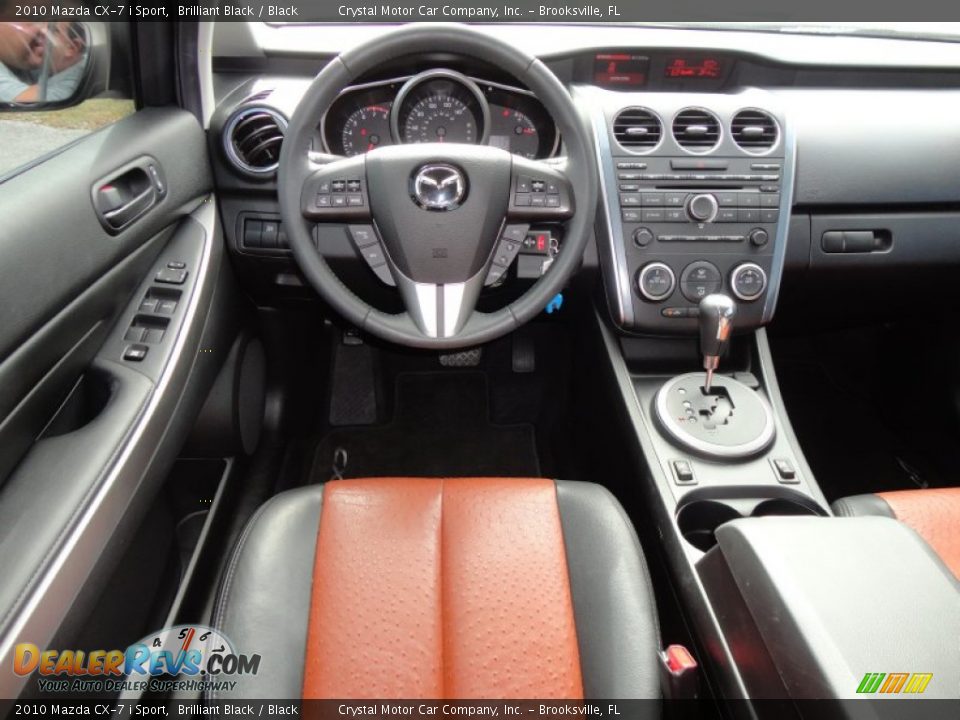 2010 Mazda CX-7 i Sport Brilliant Black / Black Photo #6