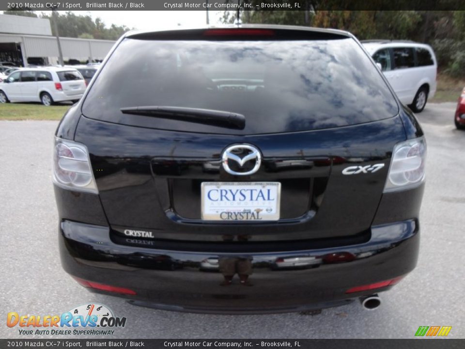 2010 Mazda CX-7 i Sport Brilliant Black / Black Photo #8