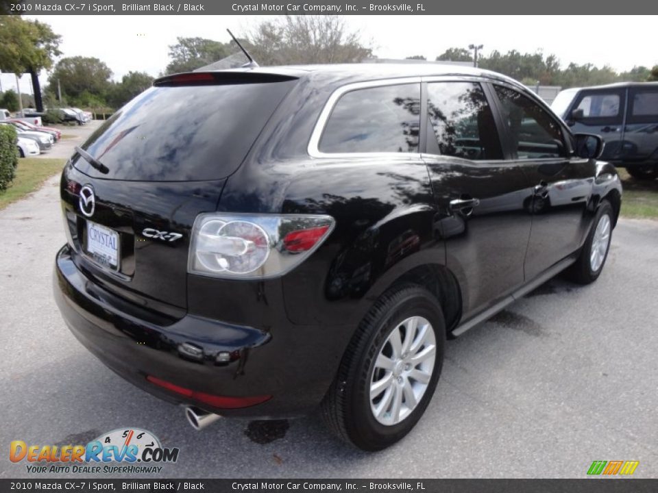 2010 Mazda CX-7 i Sport Brilliant Black / Black Photo #9