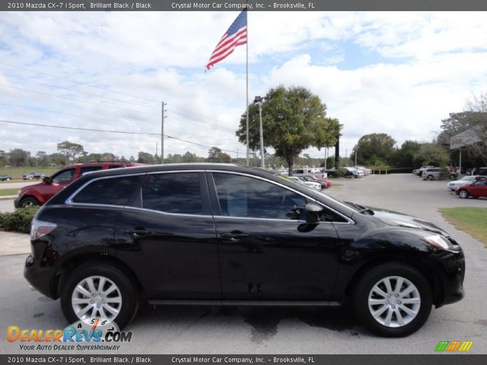 2010 Mazda CX-7 i Sport Brilliant Black / Black Photo #10