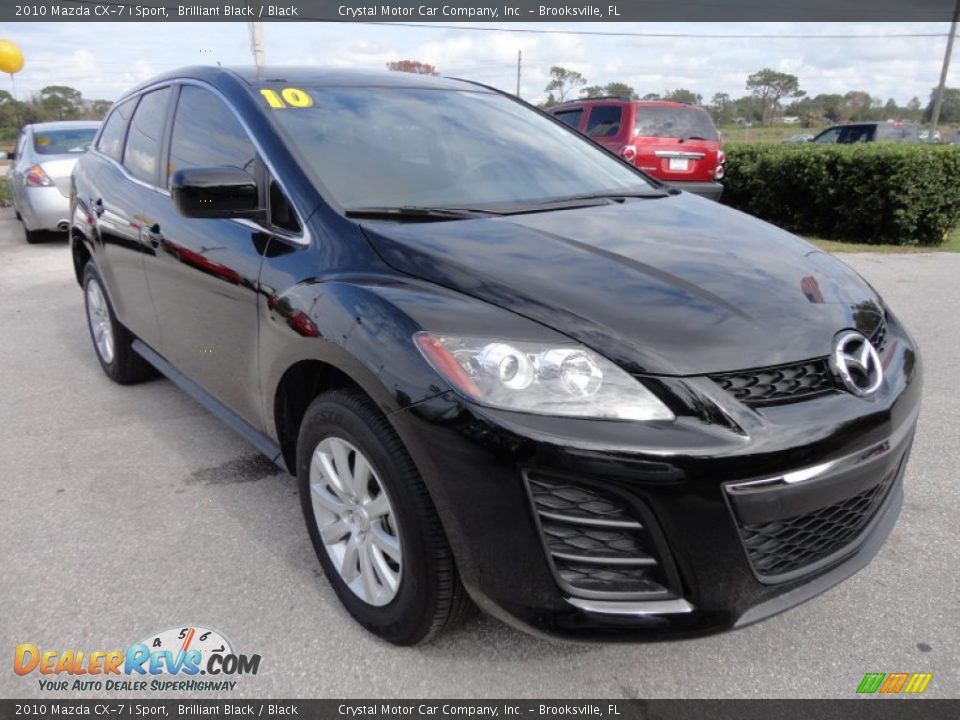 2010 Mazda CX-7 i Sport Brilliant Black / Black Photo #11