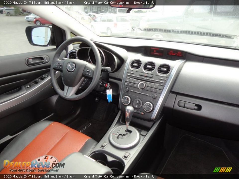 2010 Mazda CX-7 i Sport Brilliant Black / Black Photo #12