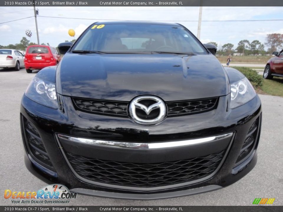 2010 Mazda CX-7 i Sport Brilliant Black / Black Photo #14