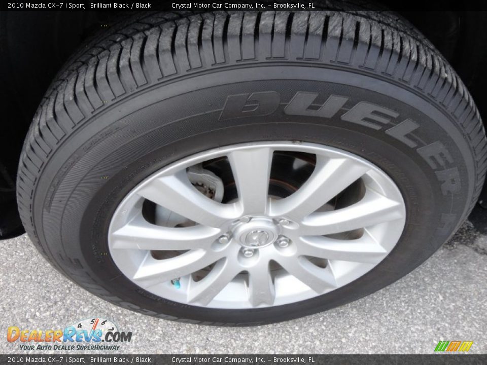 2010 Mazda CX-7 i Sport Brilliant Black / Black Photo #15