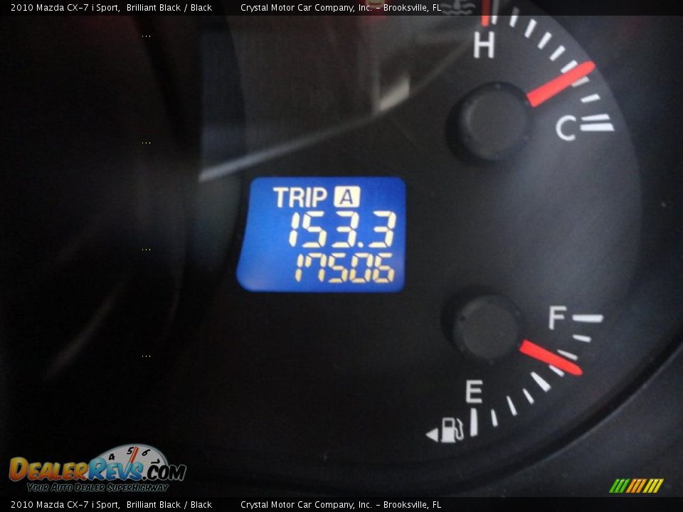 2010 Mazda CX-7 i Sport Brilliant Black / Black Photo #22