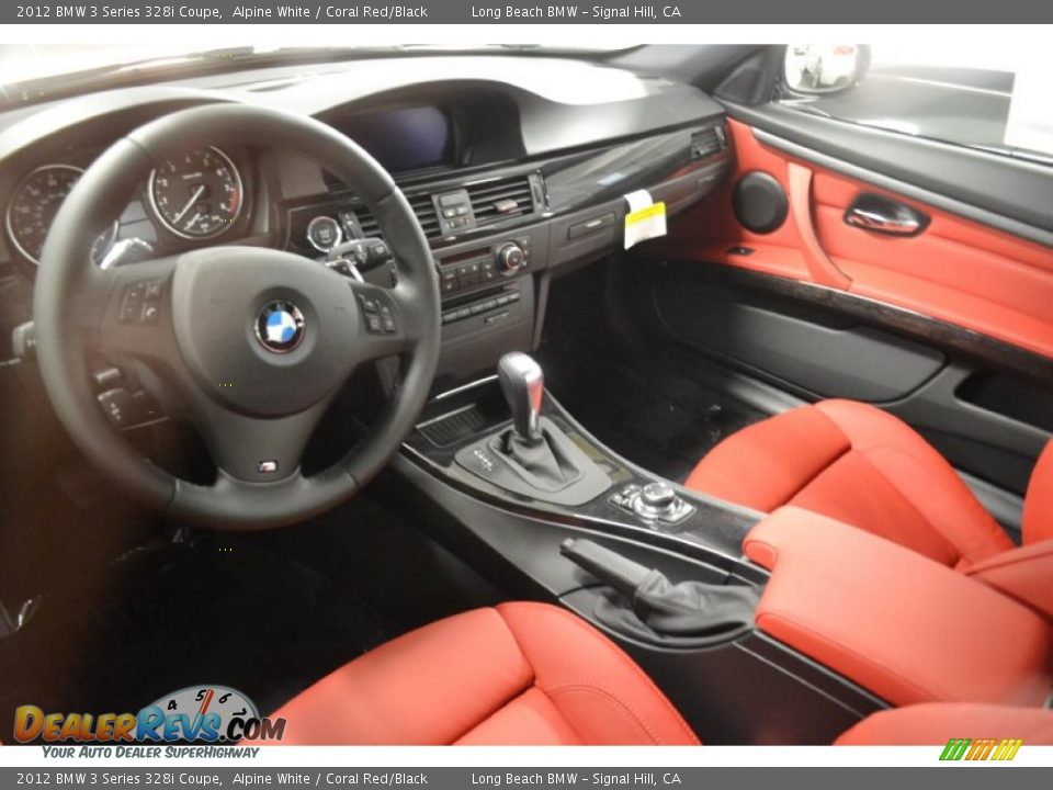 Coral Red Black Interior 2012 Bmw 3 Series 328i Coupe