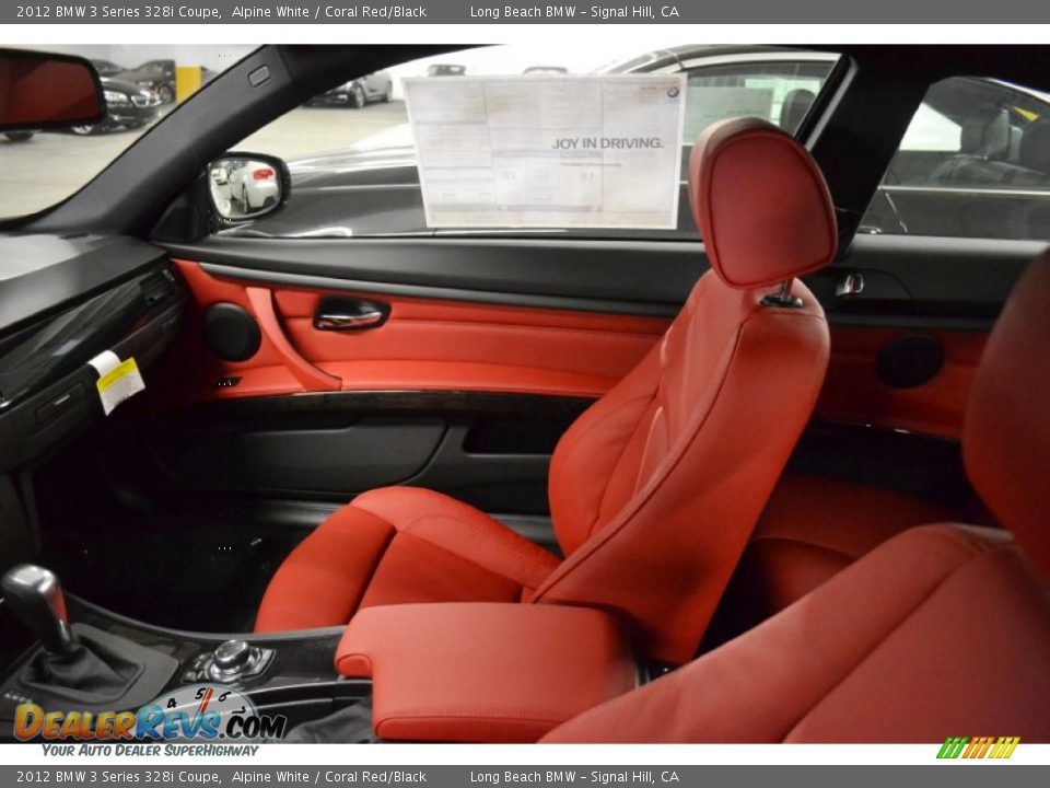 Coral Red/Black Interior - 2012 BMW 3 Series 328i Coupe Photo #7
