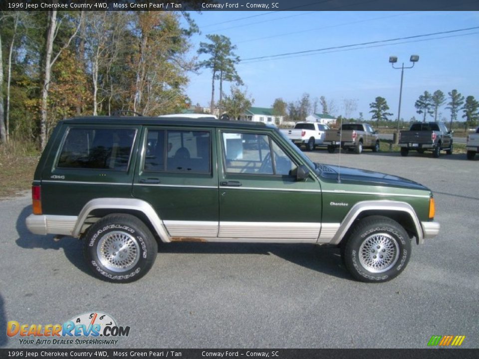 Moss Green Pearl 1996 Jeep Cherokee Country 4WD Photo #4