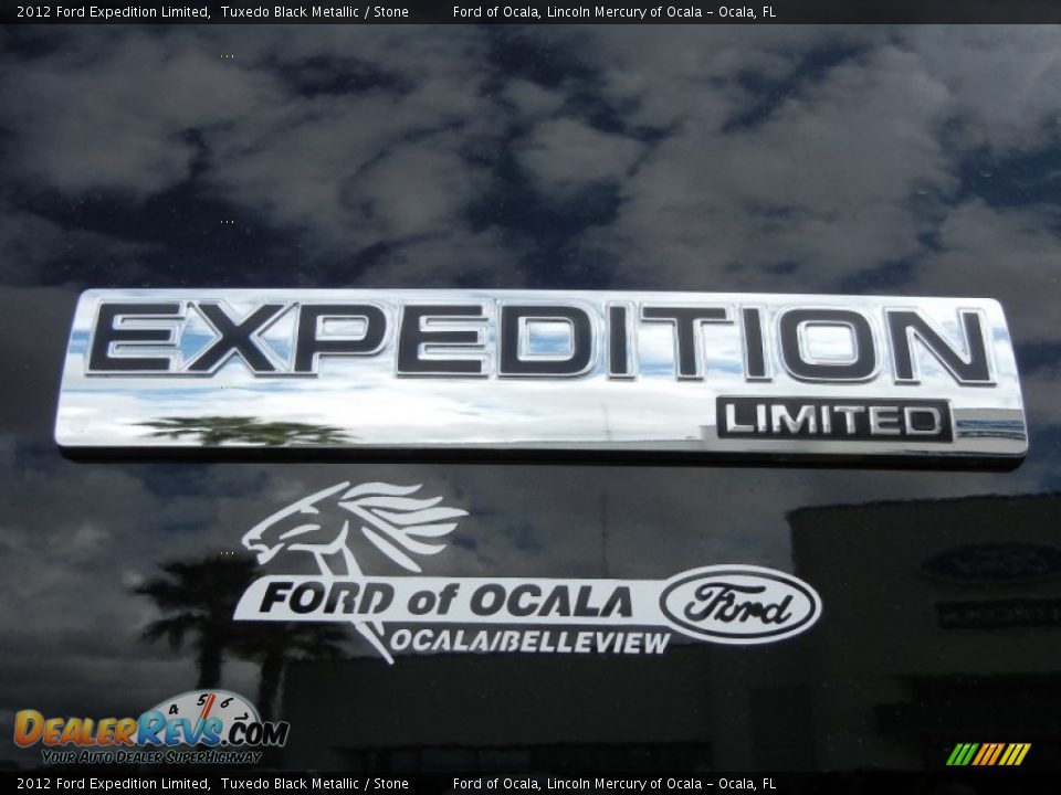 2012 Ford Expedition Limited Tuxedo Black Metallic / Stone Photo #4