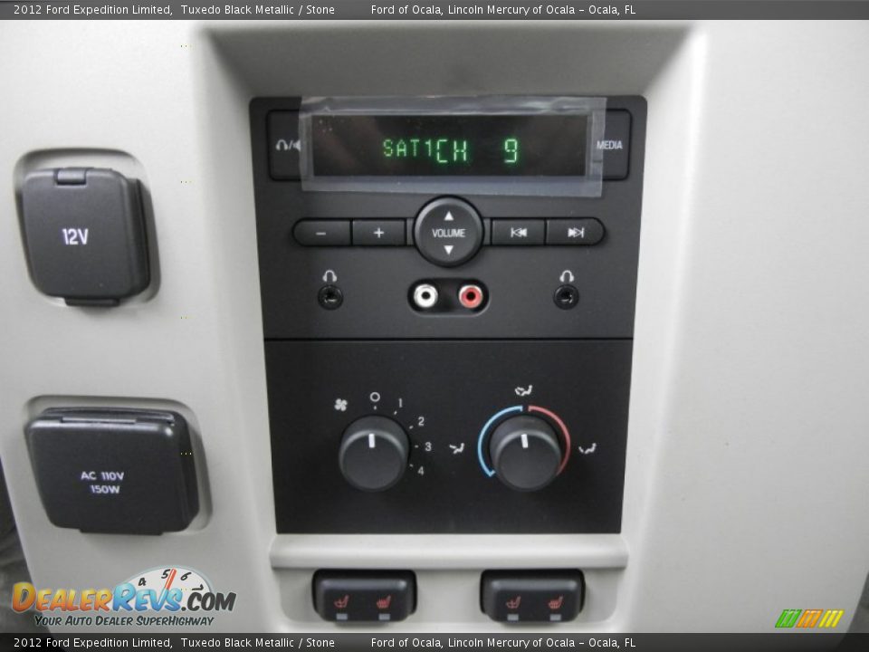 2012 Ford Expedition Limited Tuxedo Black Metallic / Stone Photo #8