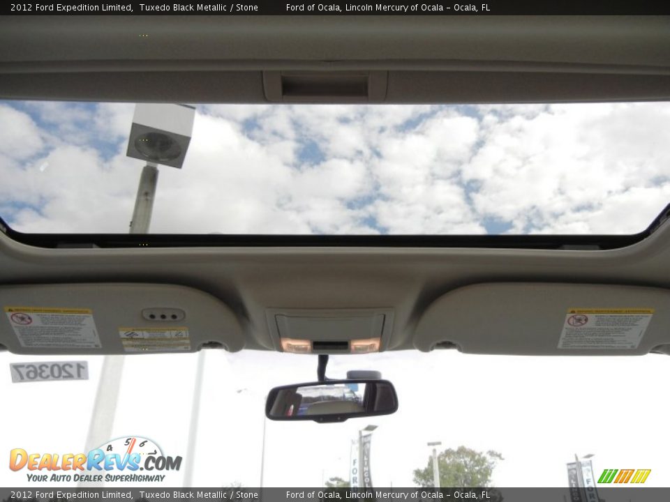 2012 Ford Expedition Limited Tuxedo Black Metallic / Stone Photo #9