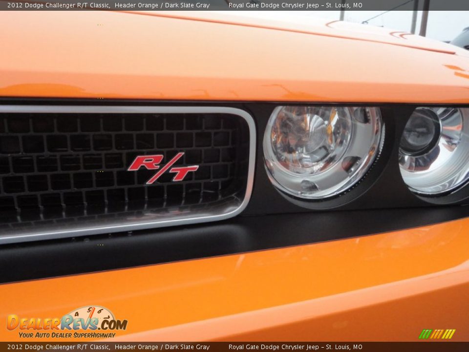 2012 Dodge Challenger R/T Classic Header Orange / Dark Slate Gray Photo #9