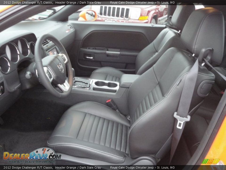 Dark Slate Gray Interior - 2012 Dodge Challenger R/T Classic Photo #13