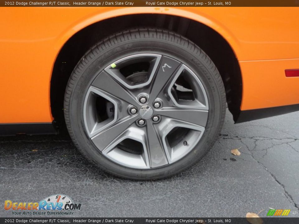 2012 Dodge Challenger R/T Classic Header Orange / Dark Slate Gray Photo #27