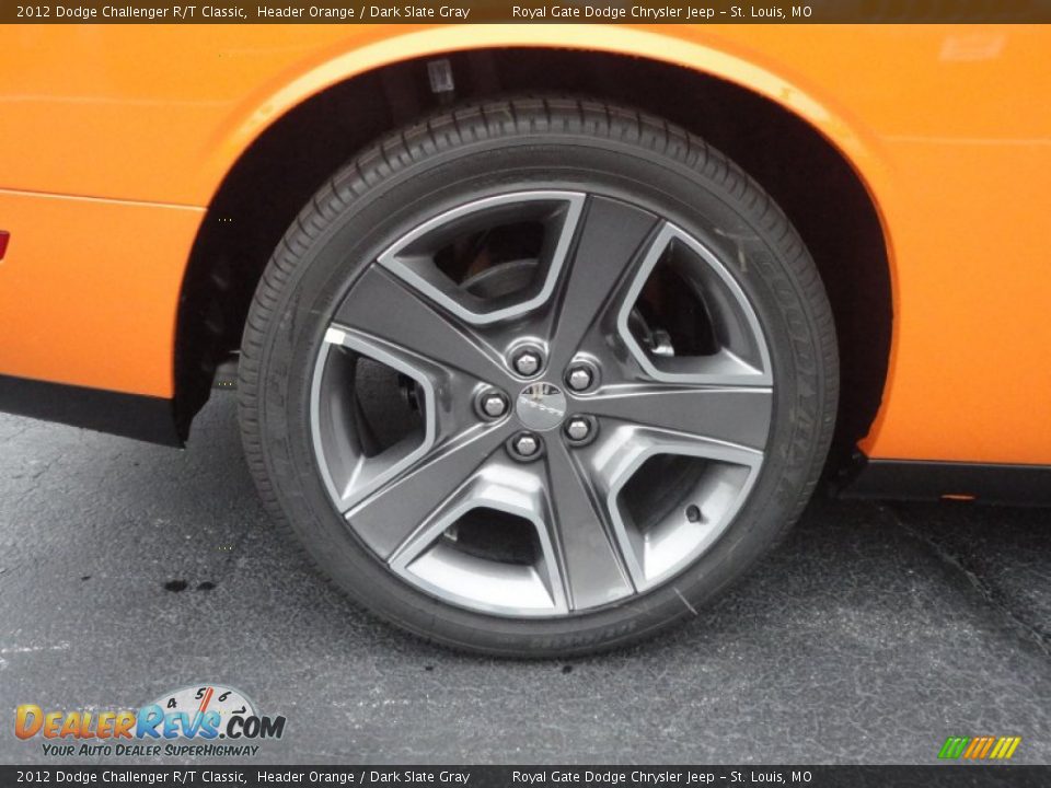 2012 Dodge Challenger R/T Classic Header Orange / Dark Slate Gray Photo #28