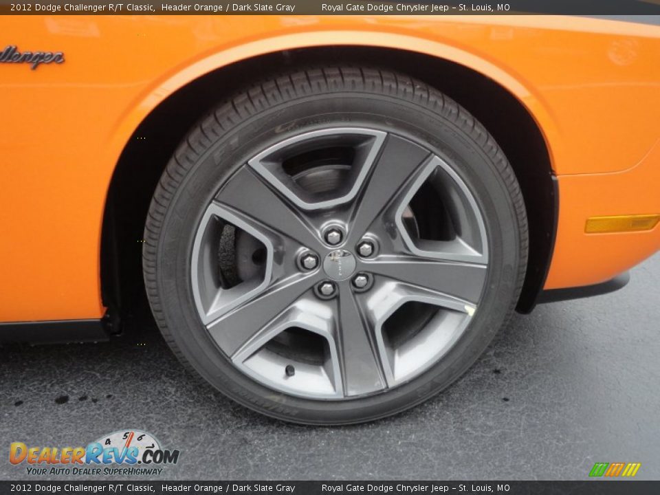 2012 Dodge Challenger R/T Classic Header Orange / Dark Slate Gray Photo #29