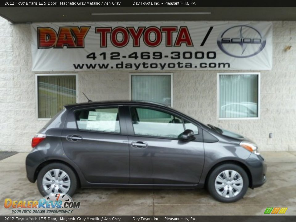 2012 Toyota Yaris LE 5 Door Magnetic Gray Metallic / Ash Gray Photo #1