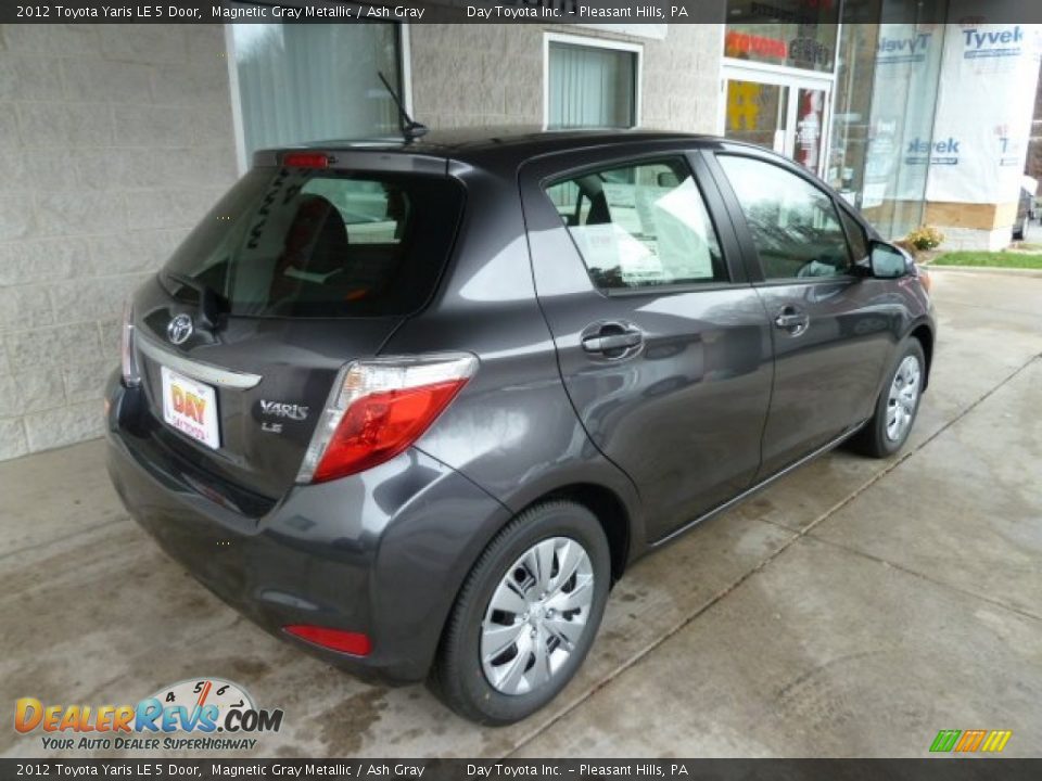 2012 Toyota Yaris LE 5 Door Magnetic Gray Metallic / Ash Gray Photo #2