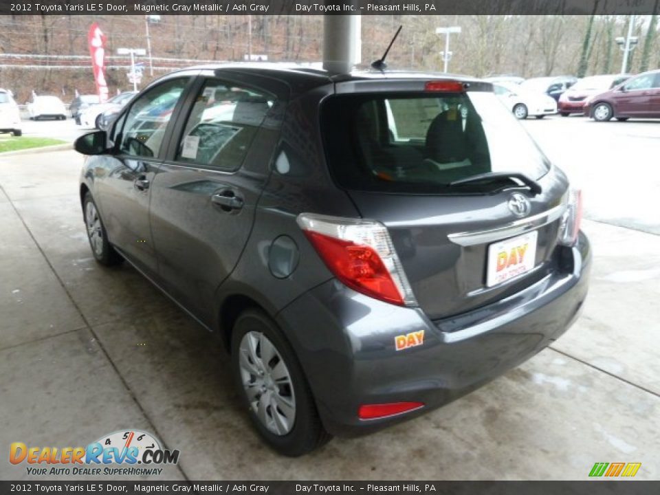 2012 Toyota Yaris LE 5 Door Magnetic Gray Metallic / Ash Gray Photo #4