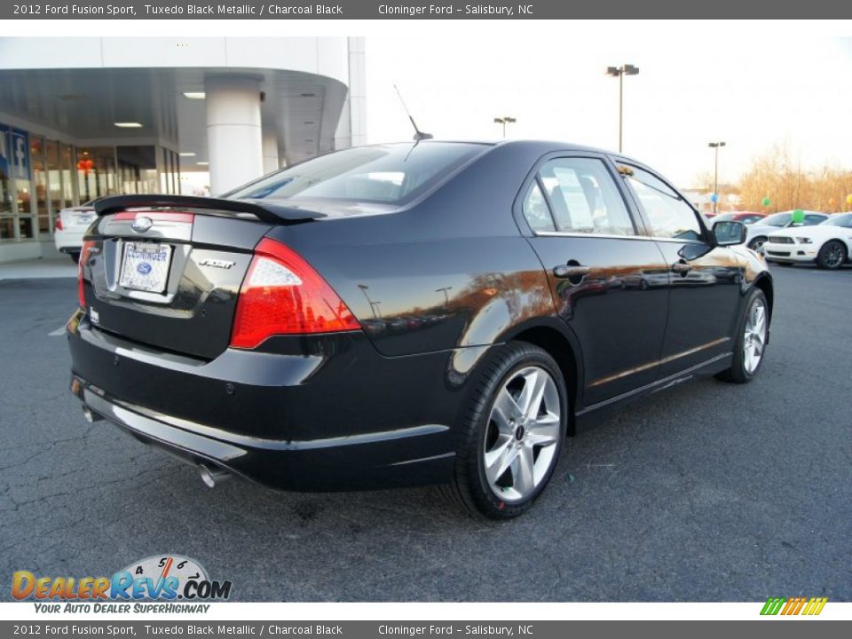 2012 Ford Fusion Sport Tuxedo Black Metallic / Charcoal Black Photo #3