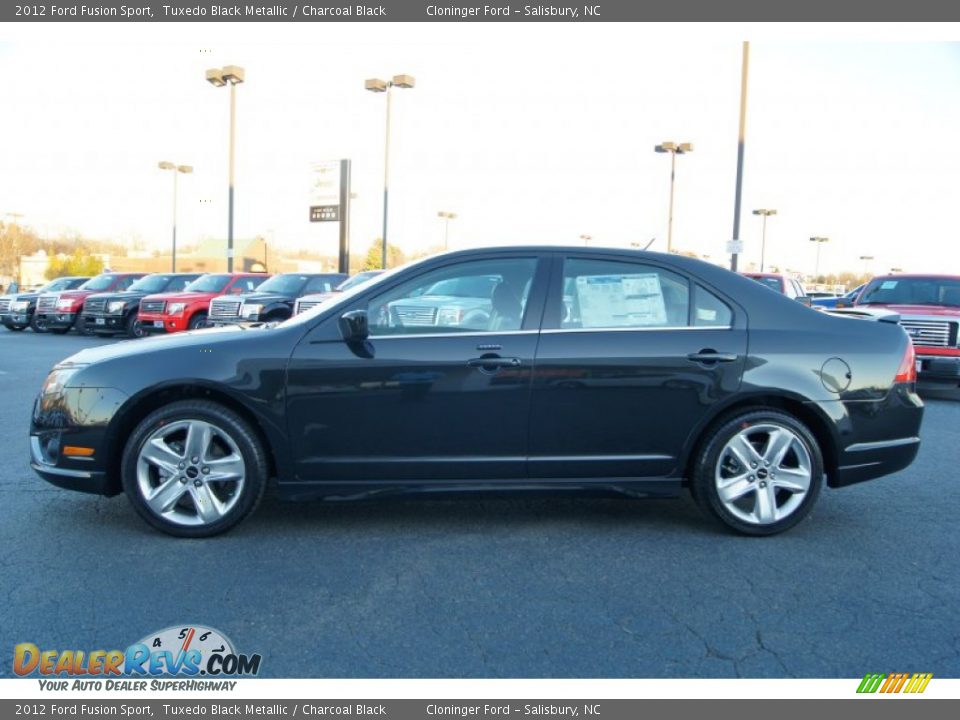 2012 Ford Fusion Sport Tuxedo Black Metallic / Charcoal Black Photo #5