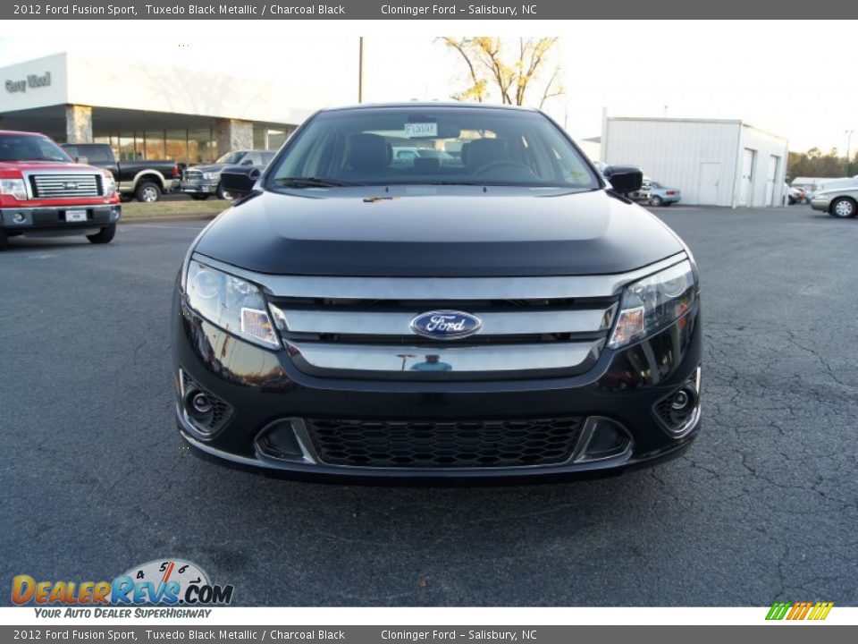 2012 Ford Fusion Sport Tuxedo Black Metallic / Charcoal Black Photo #7