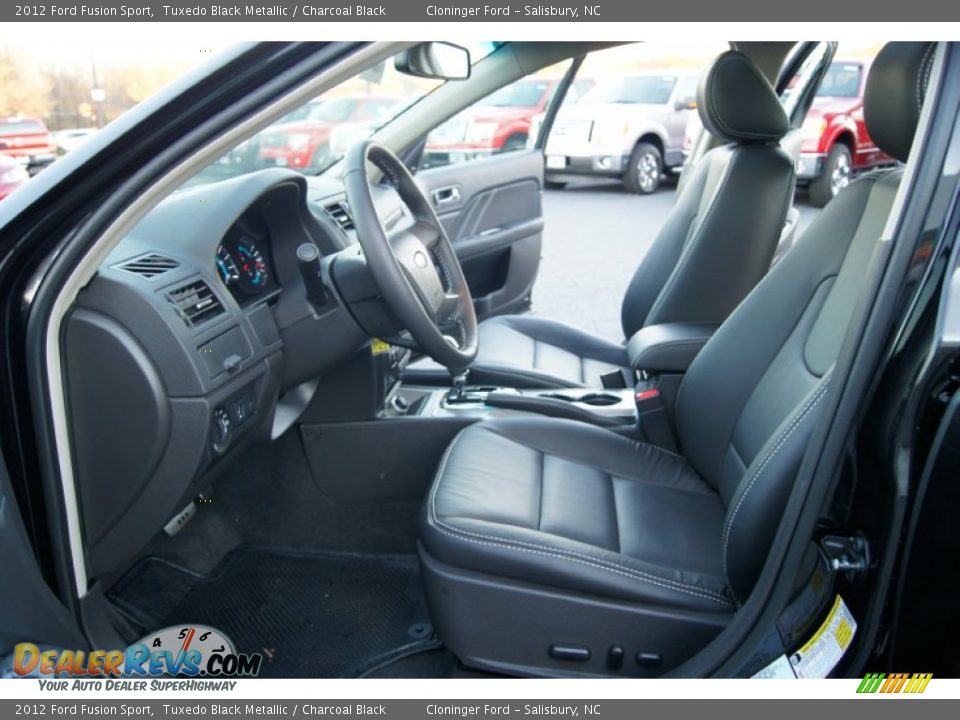 Charcoal Black Interior - 2012 Ford Fusion Sport Photo #10