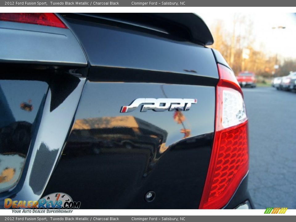 2012 Ford Fusion Sport Tuxedo Black Metallic / Charcoal Black Photo #18