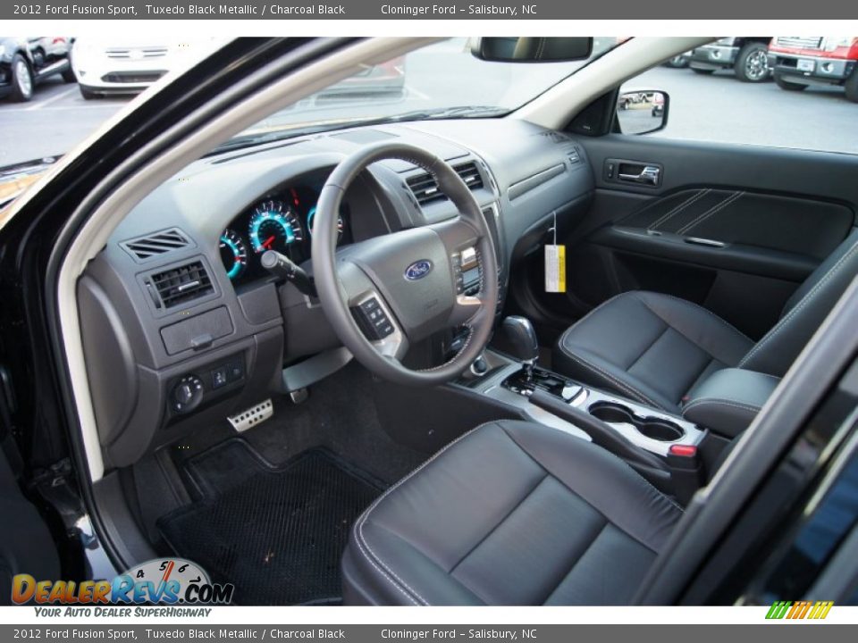 Charcoal Black Interior - 2012 Ford Fusion Sport Photo #22