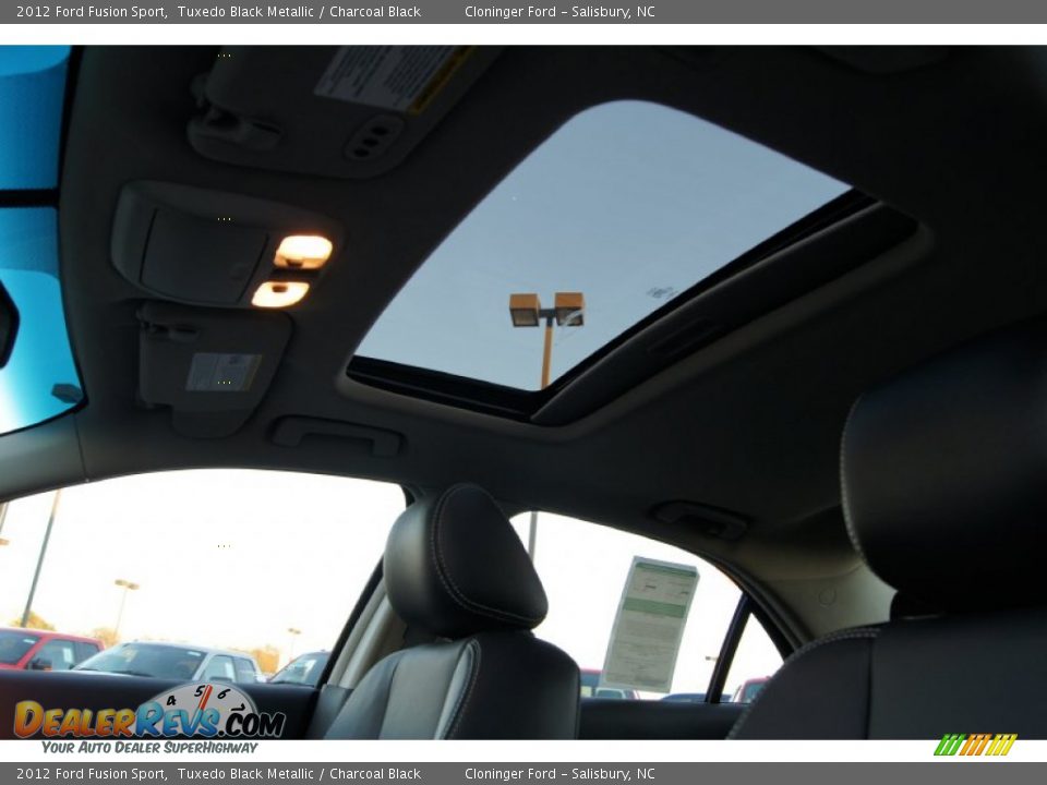 2012 Ford Fusion Sport Tuxedo Black Metallic / Charcoal Black Photo #23