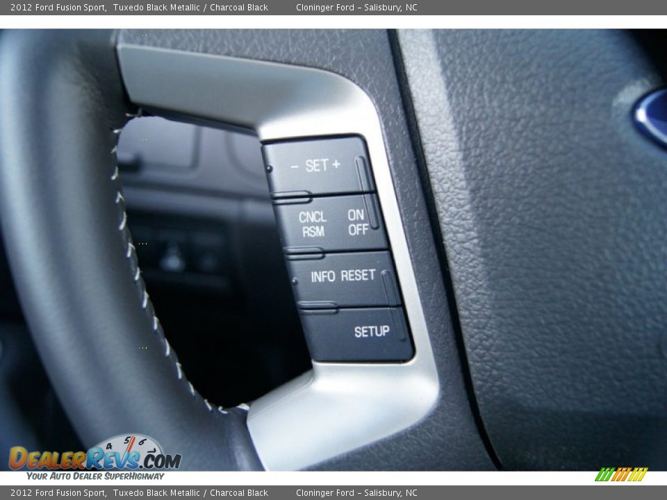 2012 Ford Fusion Sport Tuxedo Black Metallic / Charcoal Black Photo #25