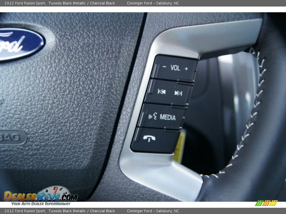 2012 Ford Fusion Sport Tuxedo Black Metallic / Charcoal Black Photo #26