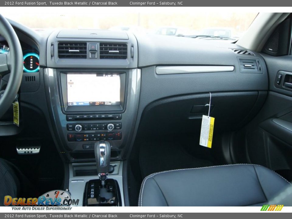2012 Ford Fusion Sport Tuxedo Black Metallic / Charcoal Black Photo #33