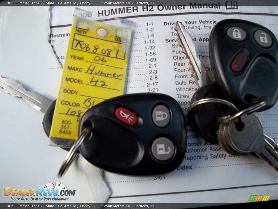 2006 Hummer H2 SUV Slate Blue Metallic / Ebony Photo #10