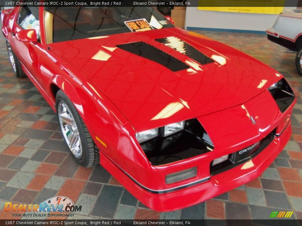 1987 Chevrolet Camaro IROC-Z Sport Coupe Bright Red / Red Photo #1