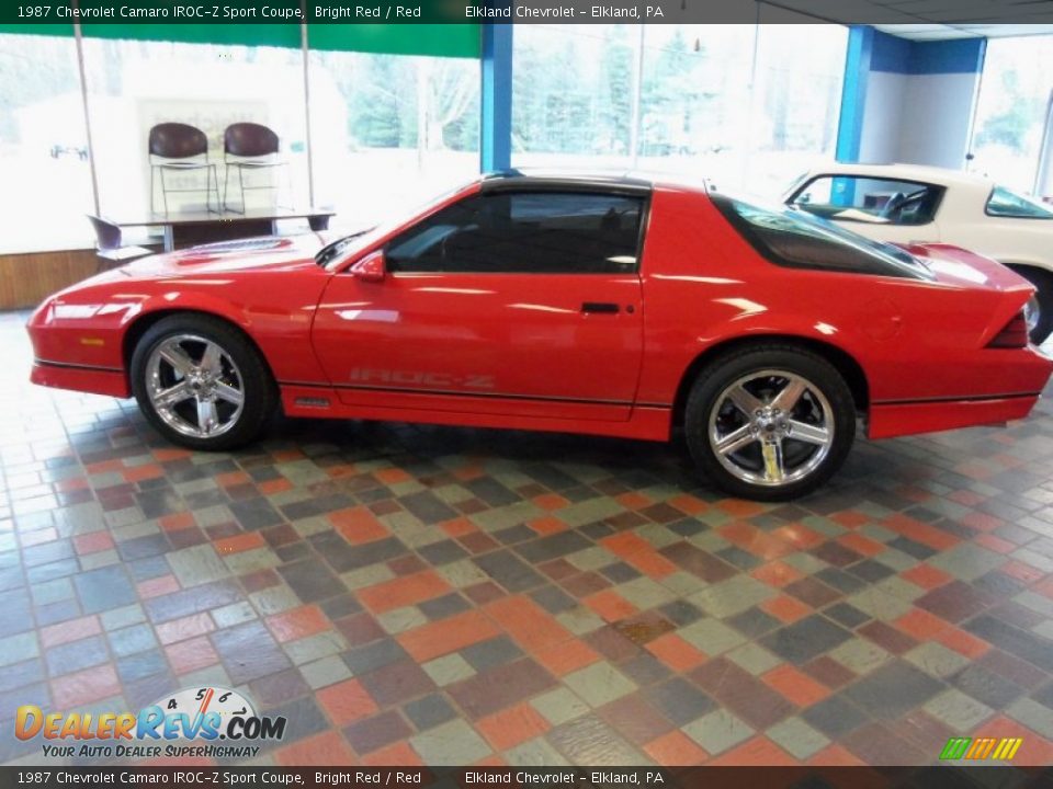 Bright Red 1987 Chevrolet Camaro IROC-Z Sport Coupe Photo #6