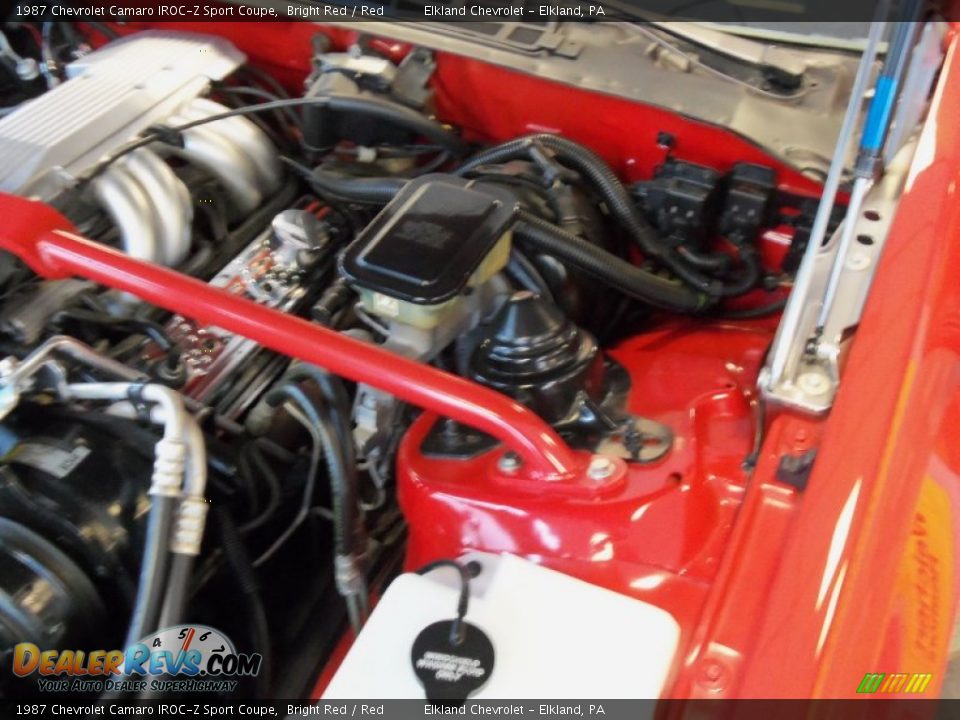 1987 Chevrolet Camaro IROC-Z Sport Coupe Bright Red / Red Photo #17