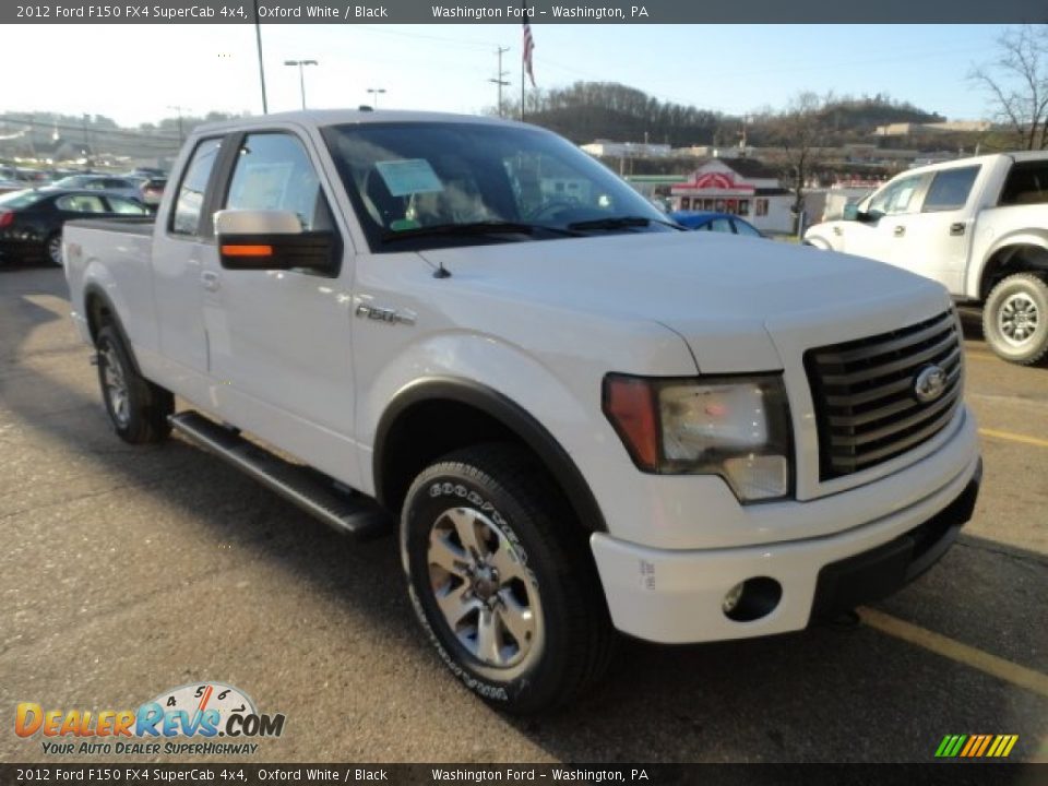 2012 Ford F150 FX4 SuperCab 4x4 Oxford White / Black Photo #6