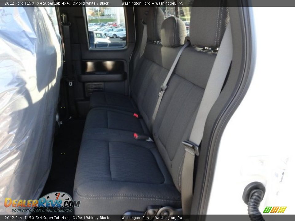 Black Interior - 2012 Ford F150 FX4 SuperCab 4x4 Photo #11