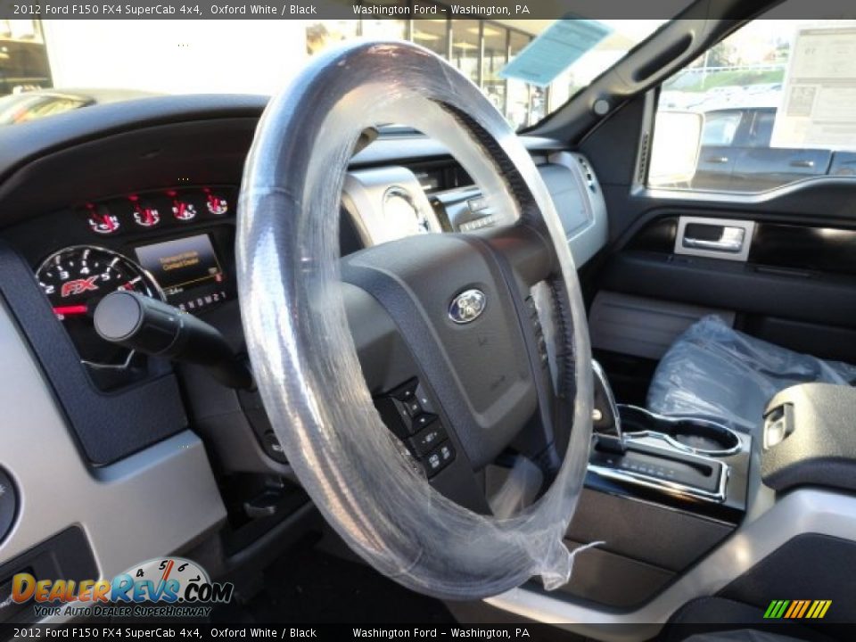 2012 Ford F150 FX4 SuperCab 4x4 Steering Wheel Photo #15