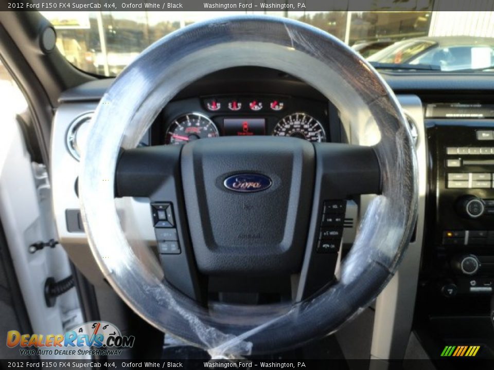 2012 Ford F150 FX4 SuperCab 4x4 Steering Wheel Photo #16