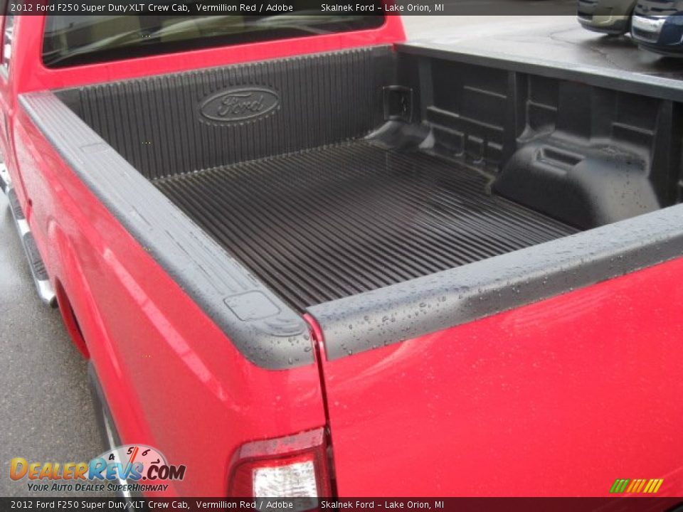 2012 Ford F250 Super Duty XLT Crew Cab Vermillion Red / Adobe Photo #7
