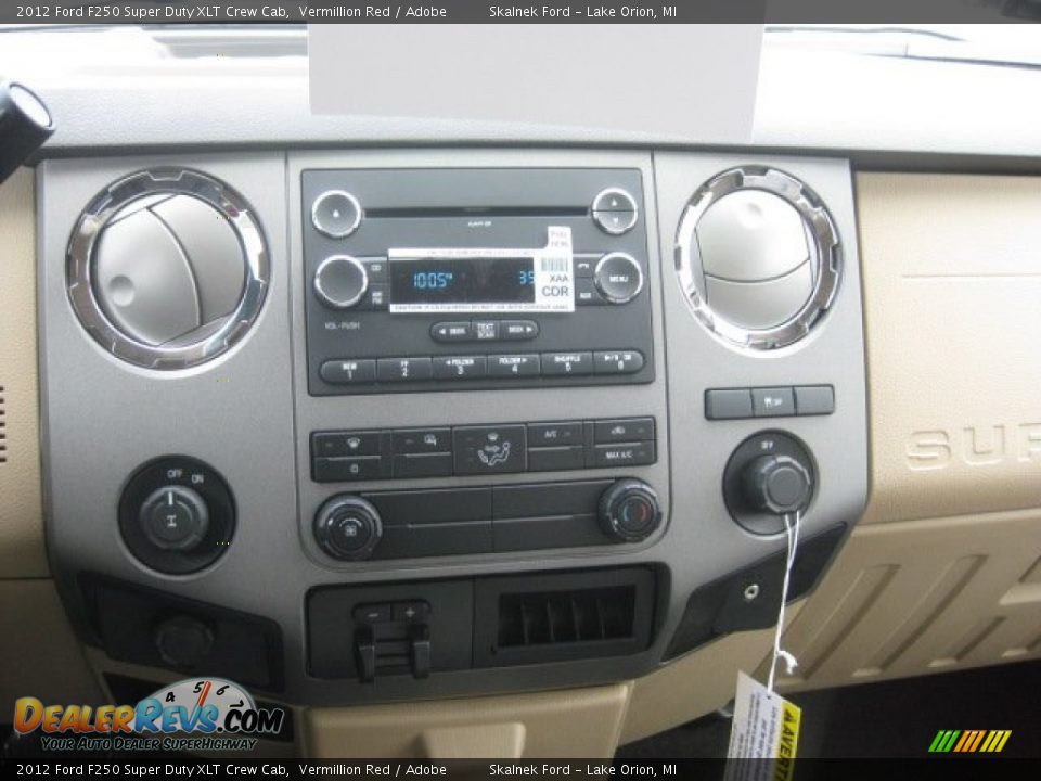 2012 Ford F250 Super Duty XLT Crew Cab Vermillion Red / Adobe Photo #11