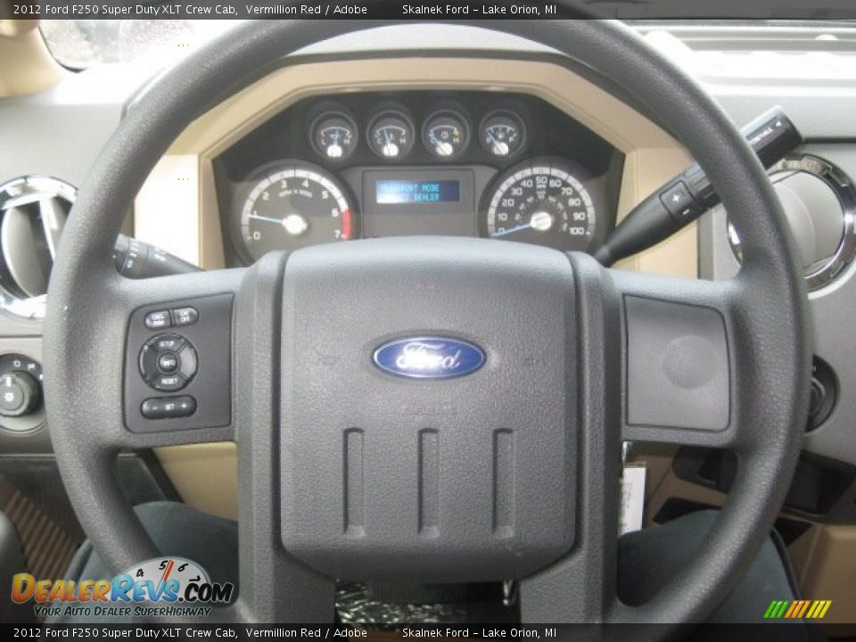 2012 Ford F250 Super Duty XLT Crew Cab Steering Wheel Photo #12